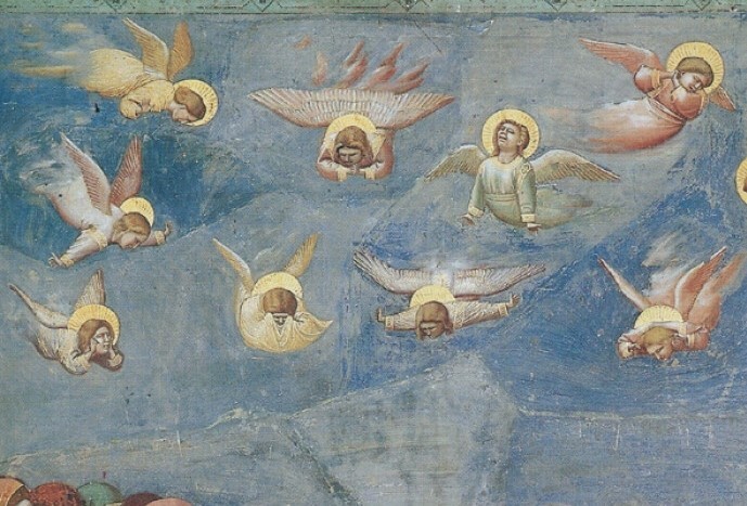Angeli del Compianto su Cristo Morto di Giotto Cappella degli Scrovegni
