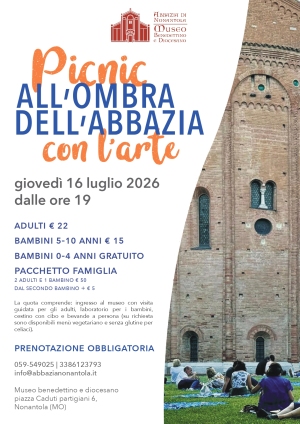 Picnic con l'arte "All'ombra dell'Abbazia" - estate 2026
